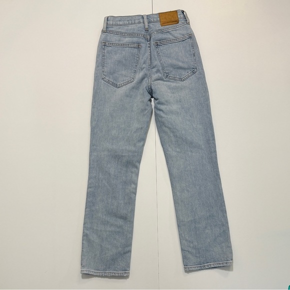 Denim Forum Arlo High Rise Straight Jeans in Light Blue - Picture 3 of 7